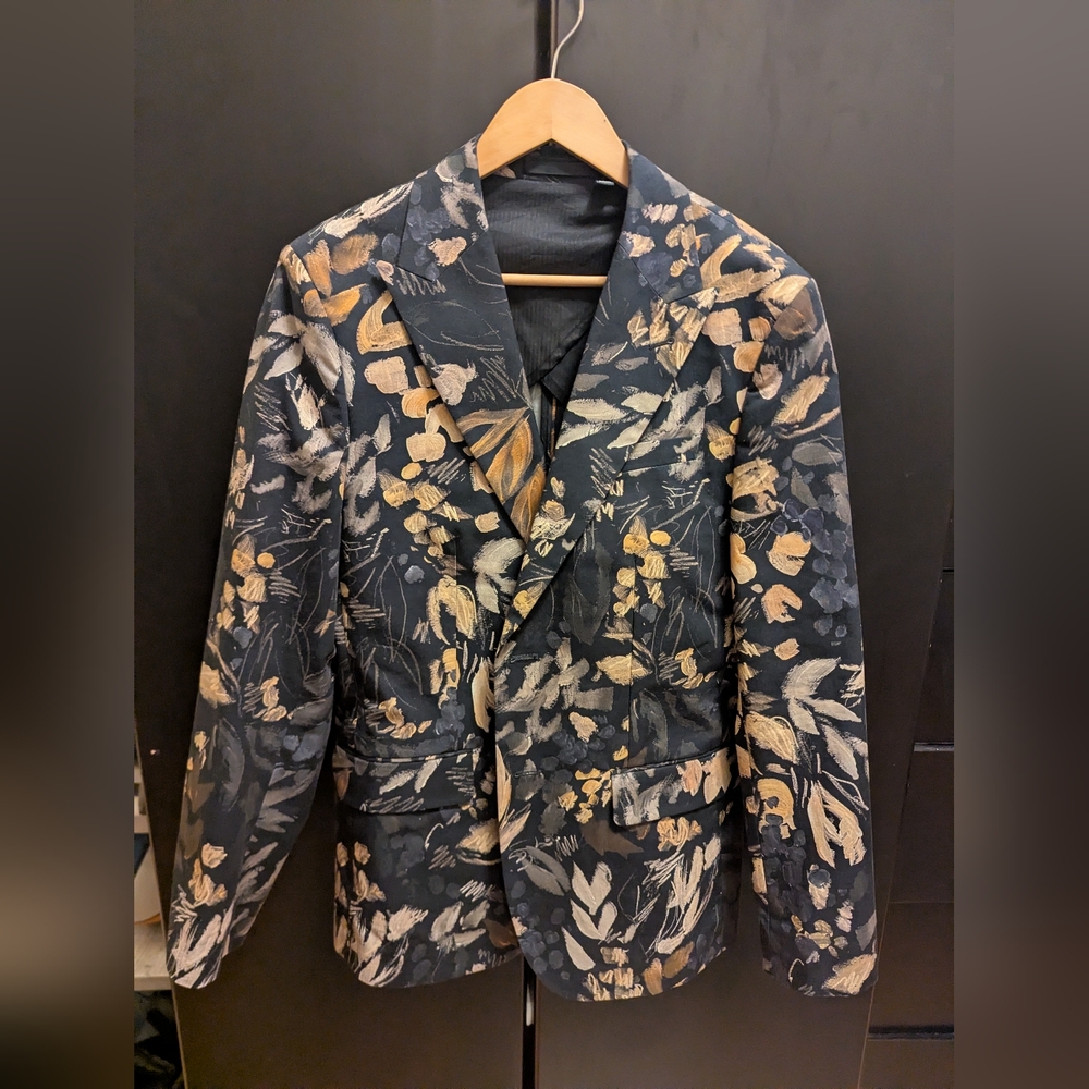 Ted Baker Men's Floral Slim Fit Suit Jacket - Medium (3) 40R